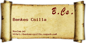 Benkes Csilla névjegykártya